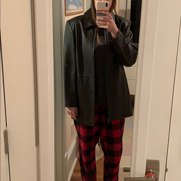 Genuine 90s leather jacket - Picture 4 of 4